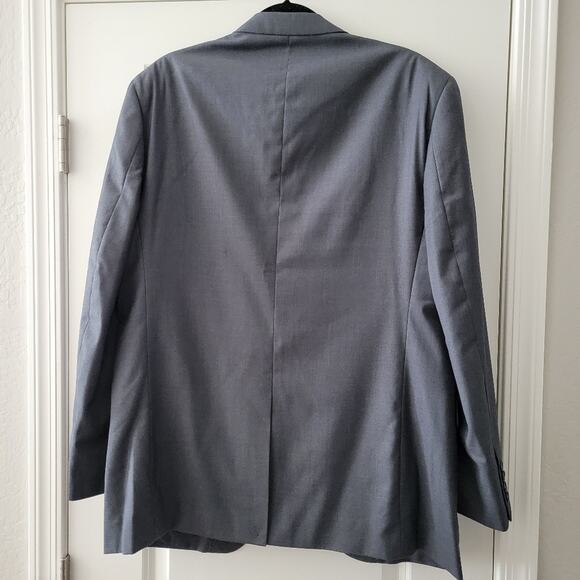 Ferrecci super 150s suit jacket + matching vest in charcoal gray Size 44 - Picture 10 of 15